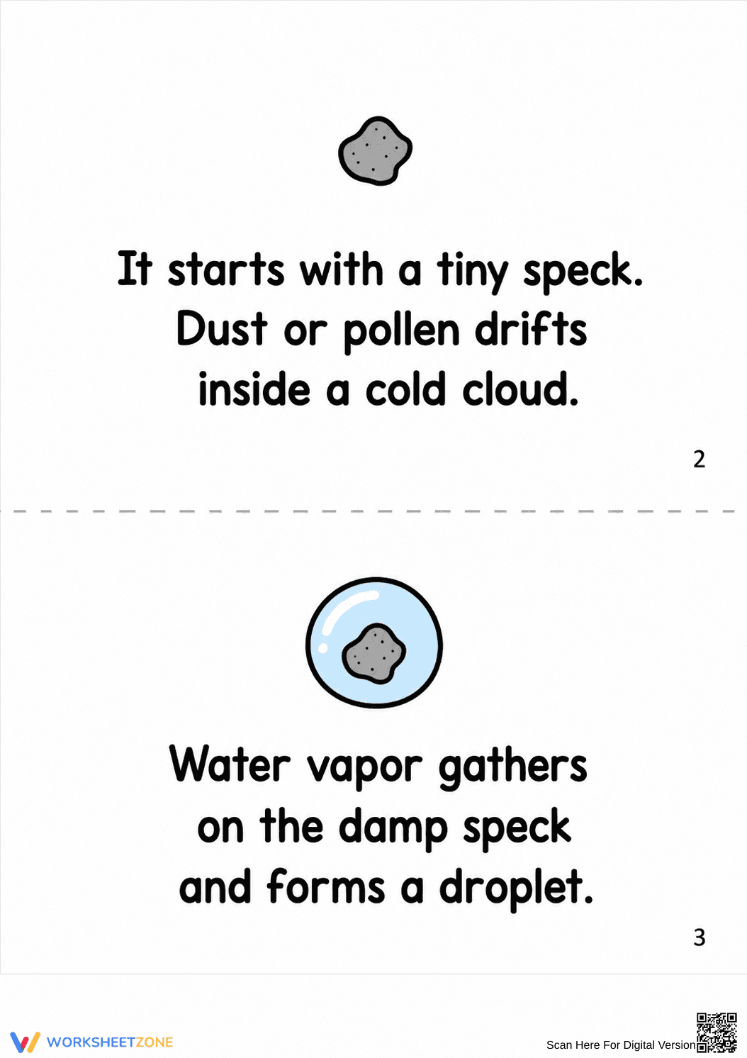 Grade 3 Snowflake Life Cycle — Printable No-Prep Booklet - Page 3