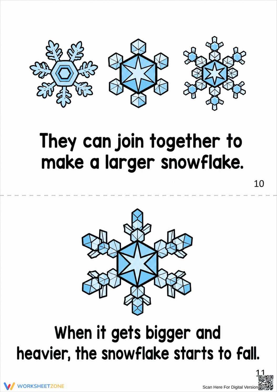 Grade 3 Snowflake Life Cycle — Printable No-Prep Booklet - Page 7