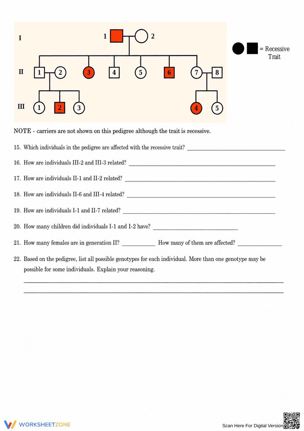 Printable Genetics & Punnett Squares Packet | Grade 9-10 - Page 12