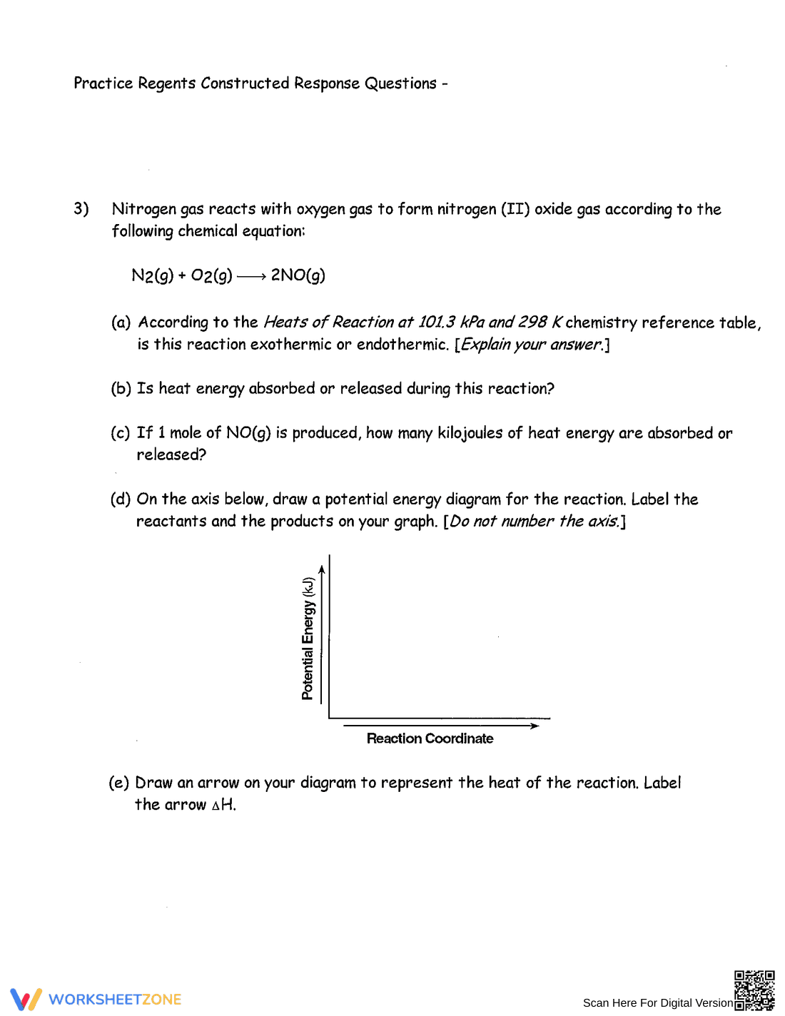 Practice Potential Energy Diagram Skills - Page 3