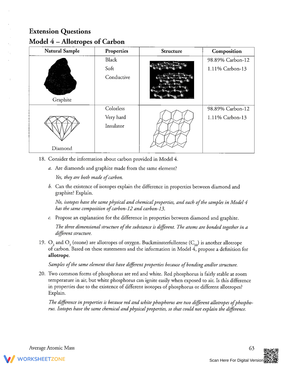 Calculate Average Atomic Mass: Chemistry Worksheet - Page 5