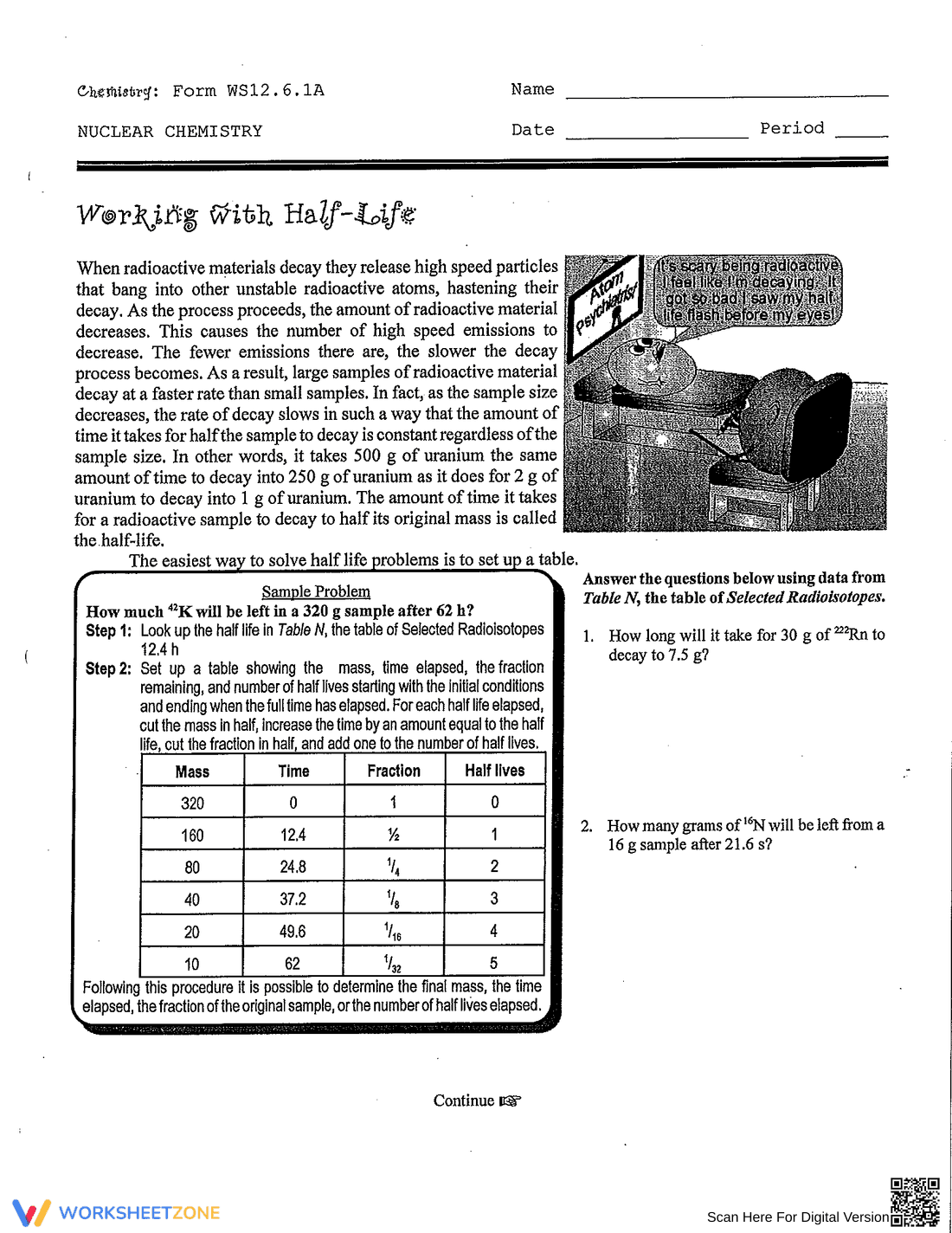 Solving Half-Life Problems - Page 5