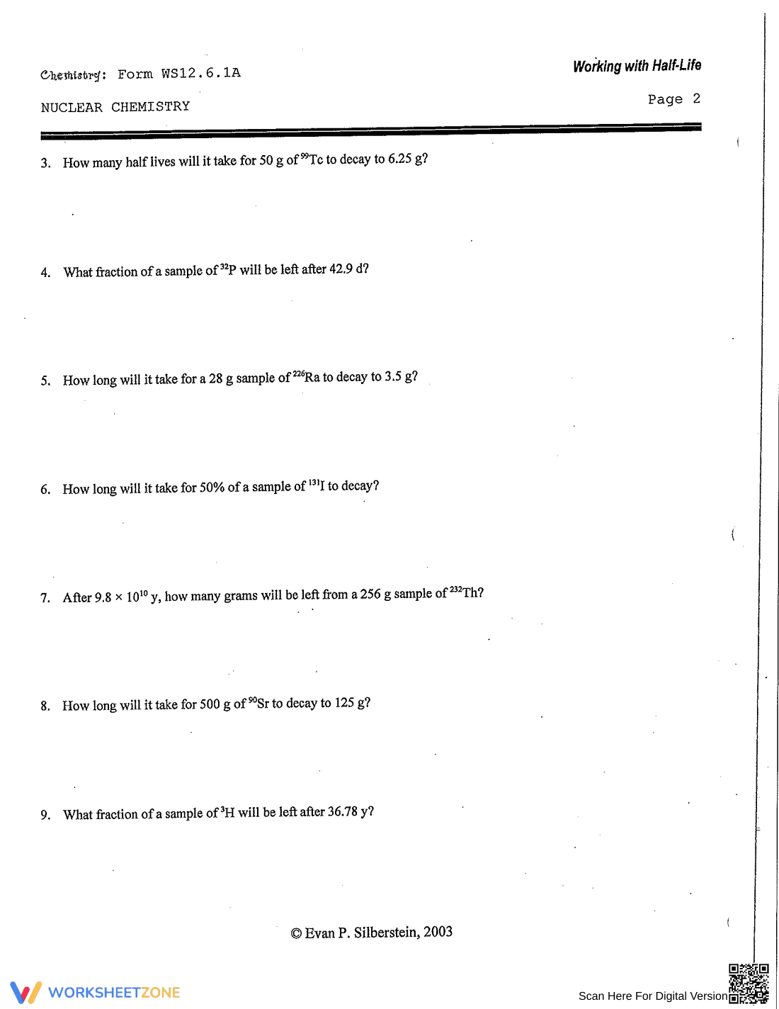 Solving Half-Life Problems - Page 6