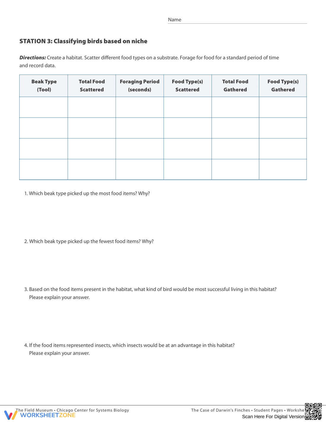 Adaptive Traits of Darwin's Finches - Page 3