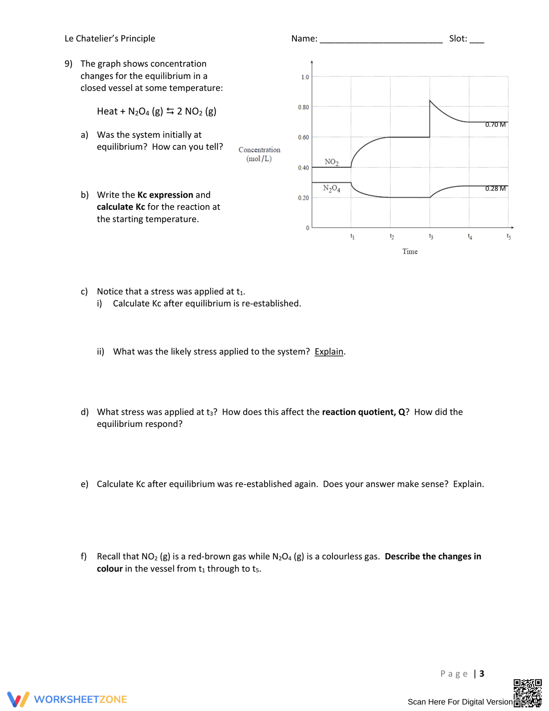 Le Chatelier's Principle Practice - Page 3