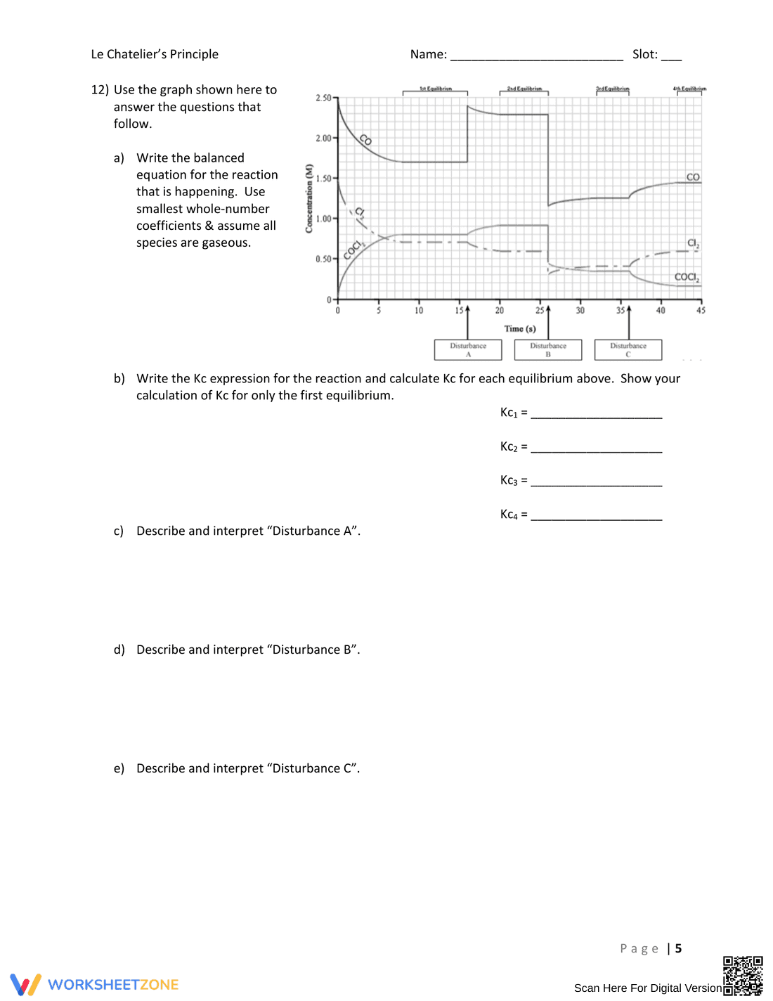 Le Chatelier's Principle Practice - Page 5