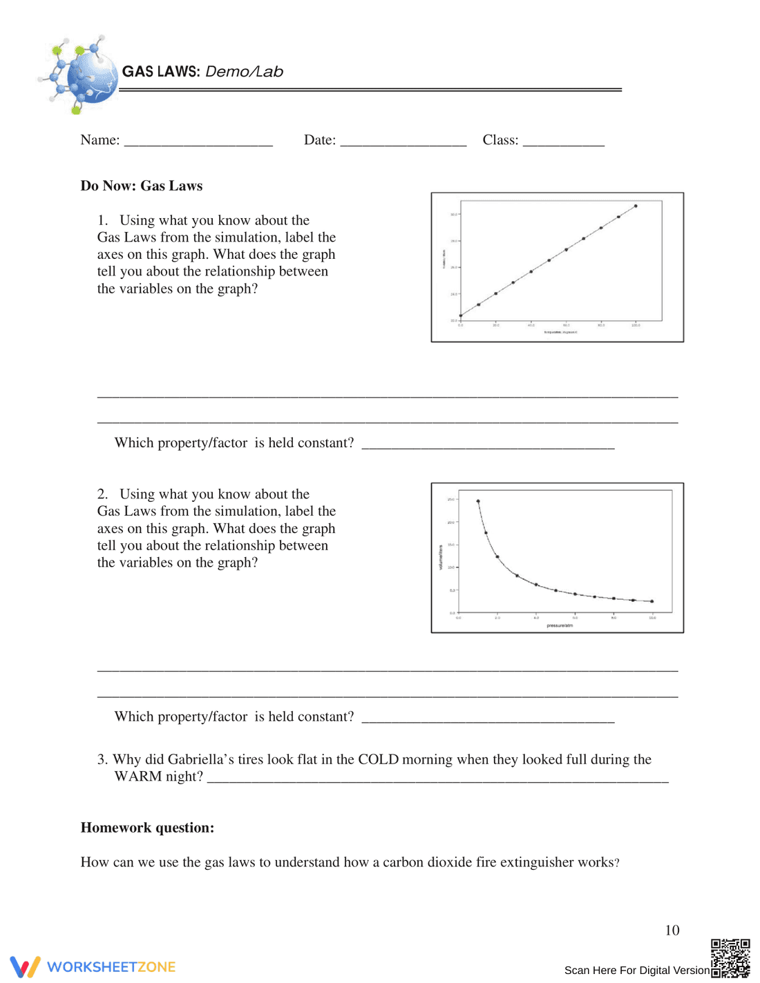 Advanced Charles's Law Worksheet - Page 10