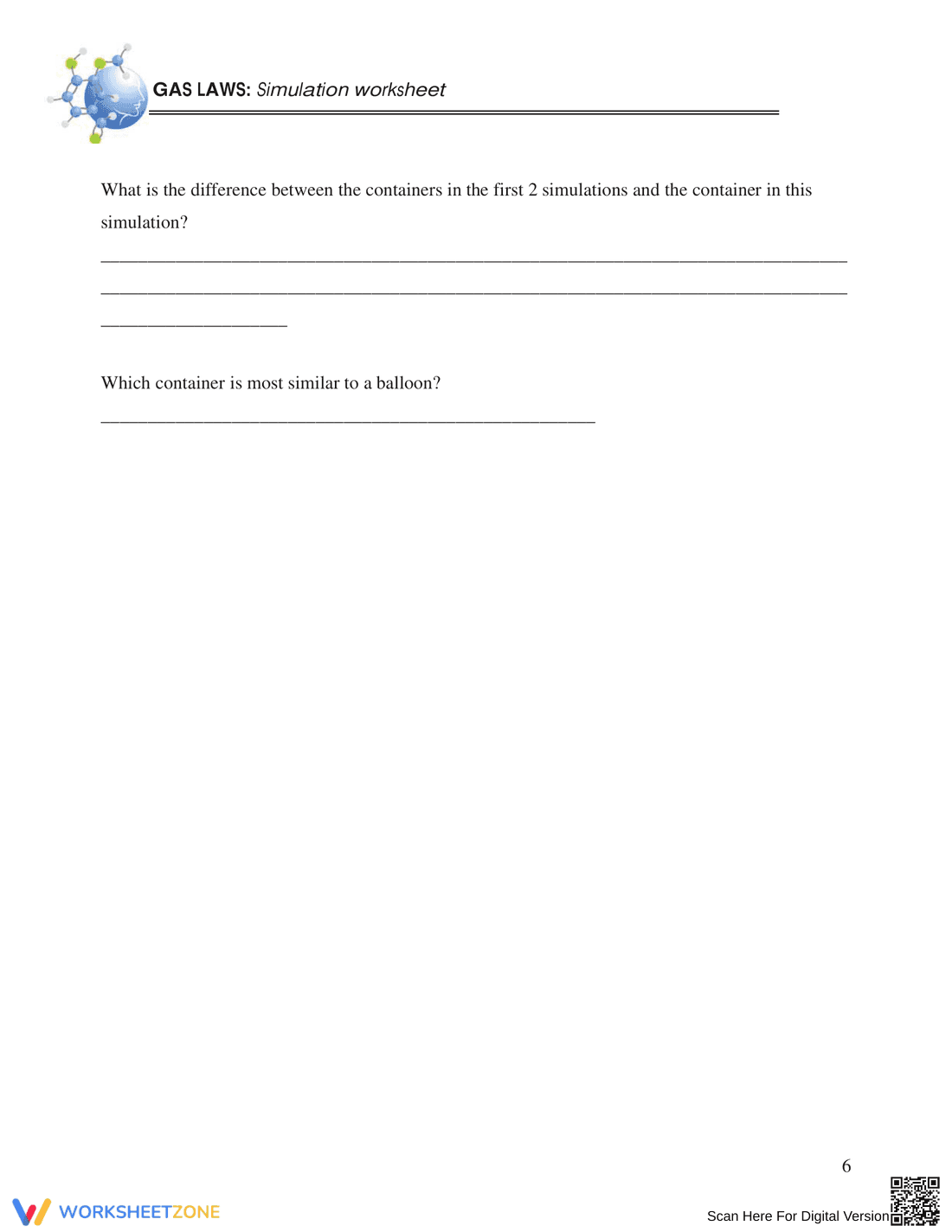 Advanced Charles's Law Worksheet - Page 6