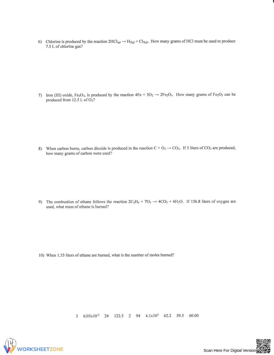 Charles's Law: Gas Laws Chemistry Worksheet - Page 14
