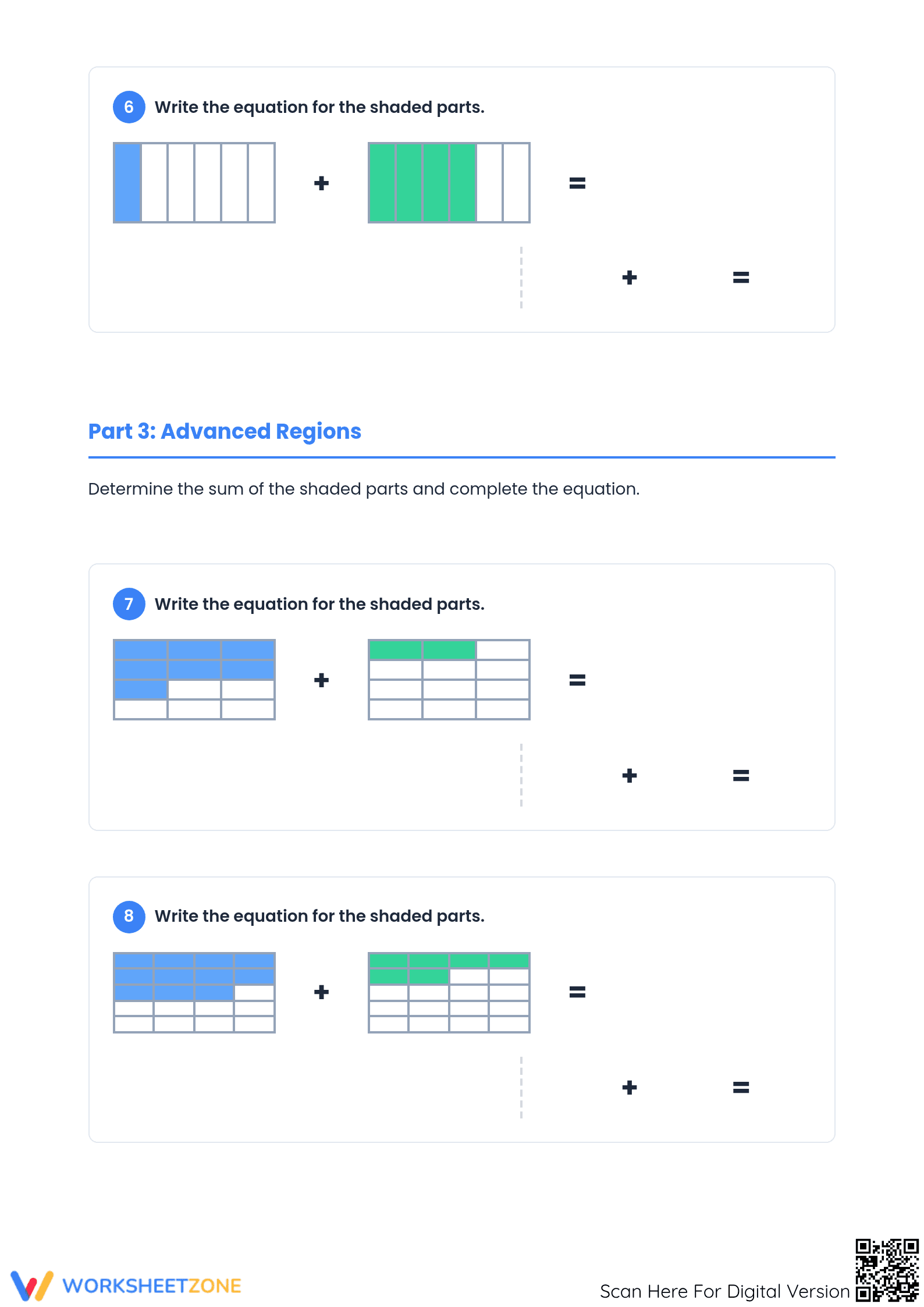 Printable Adding Regions Area Worksheet | Grade 6-9 - Page 3