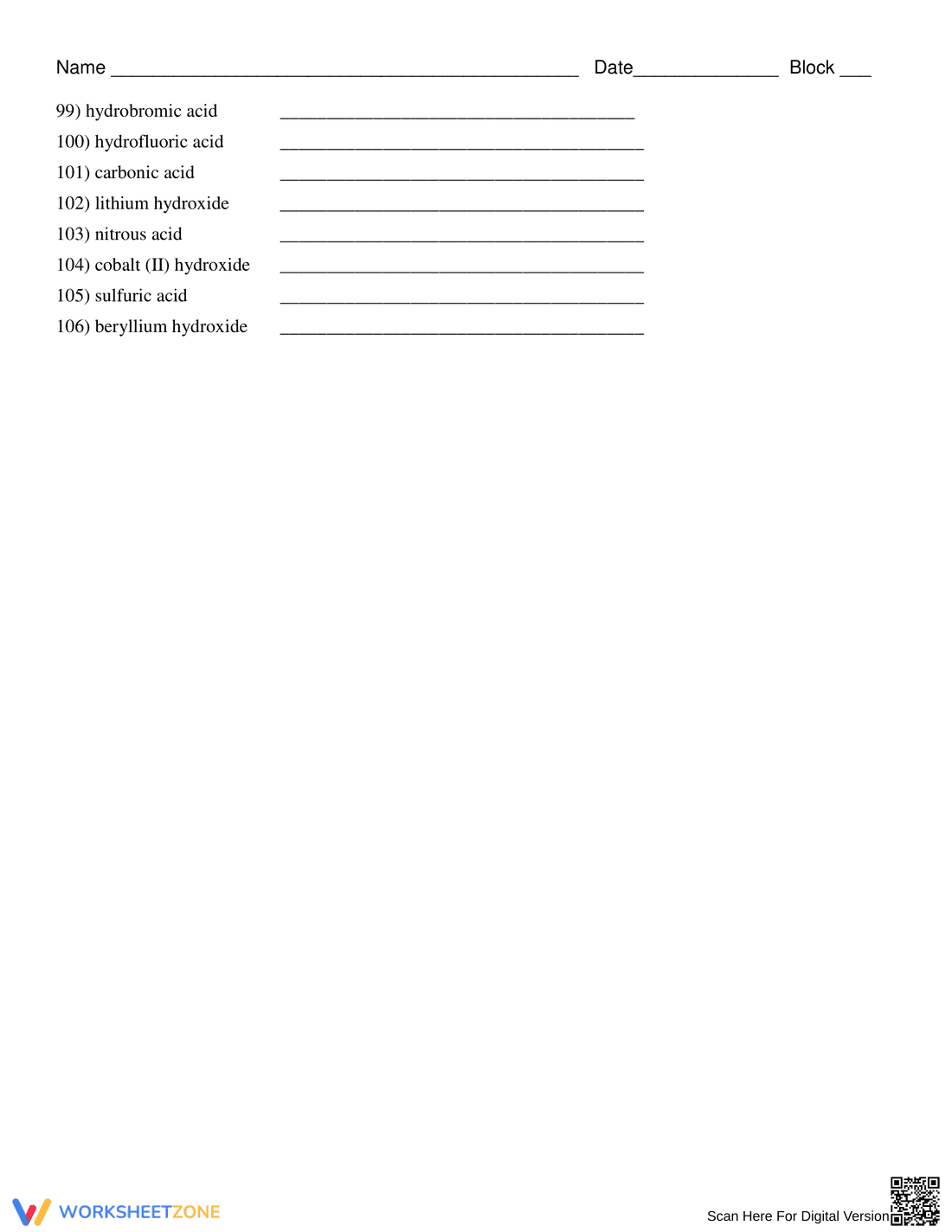 Naming Compounds Test Review: Chemistry Practice - Page 5