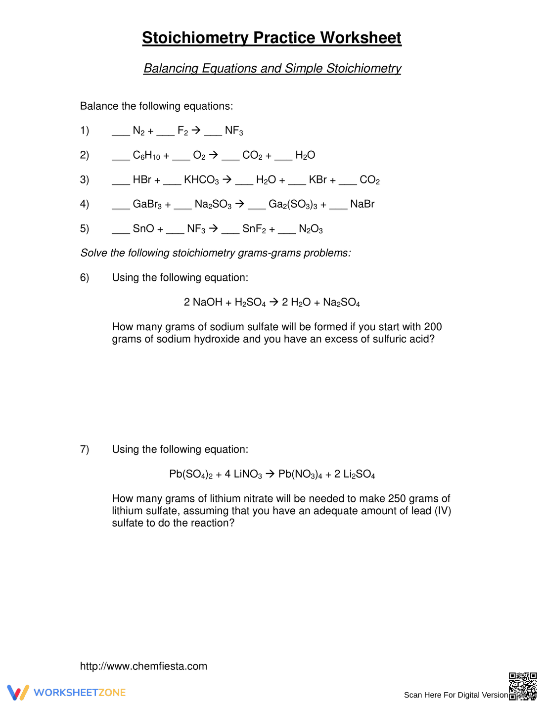 Stoichiometry Map Worksheet: Master Chemical Calculations - Page 3