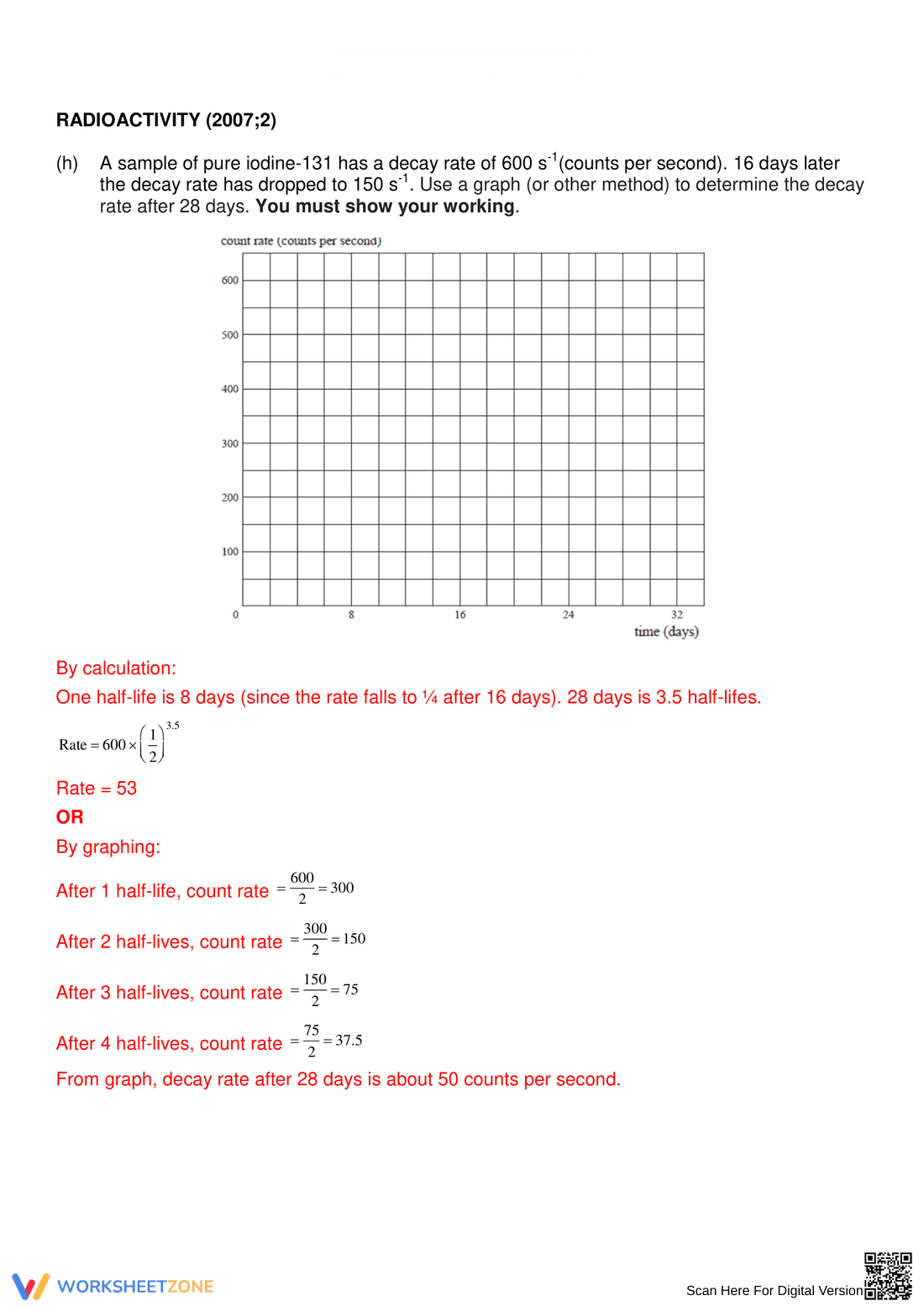 Half-Life Questions and Answers: Chemistry - Page 4