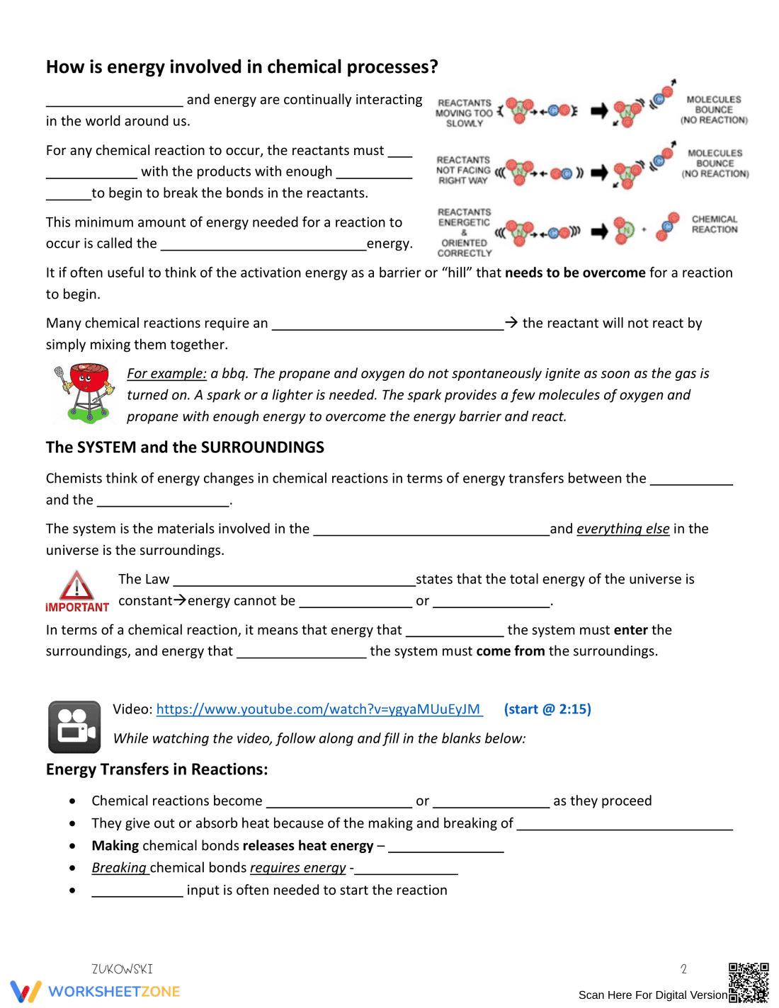 Endothermic and Exothermic Worksheet 2: Chemistry - Page 2