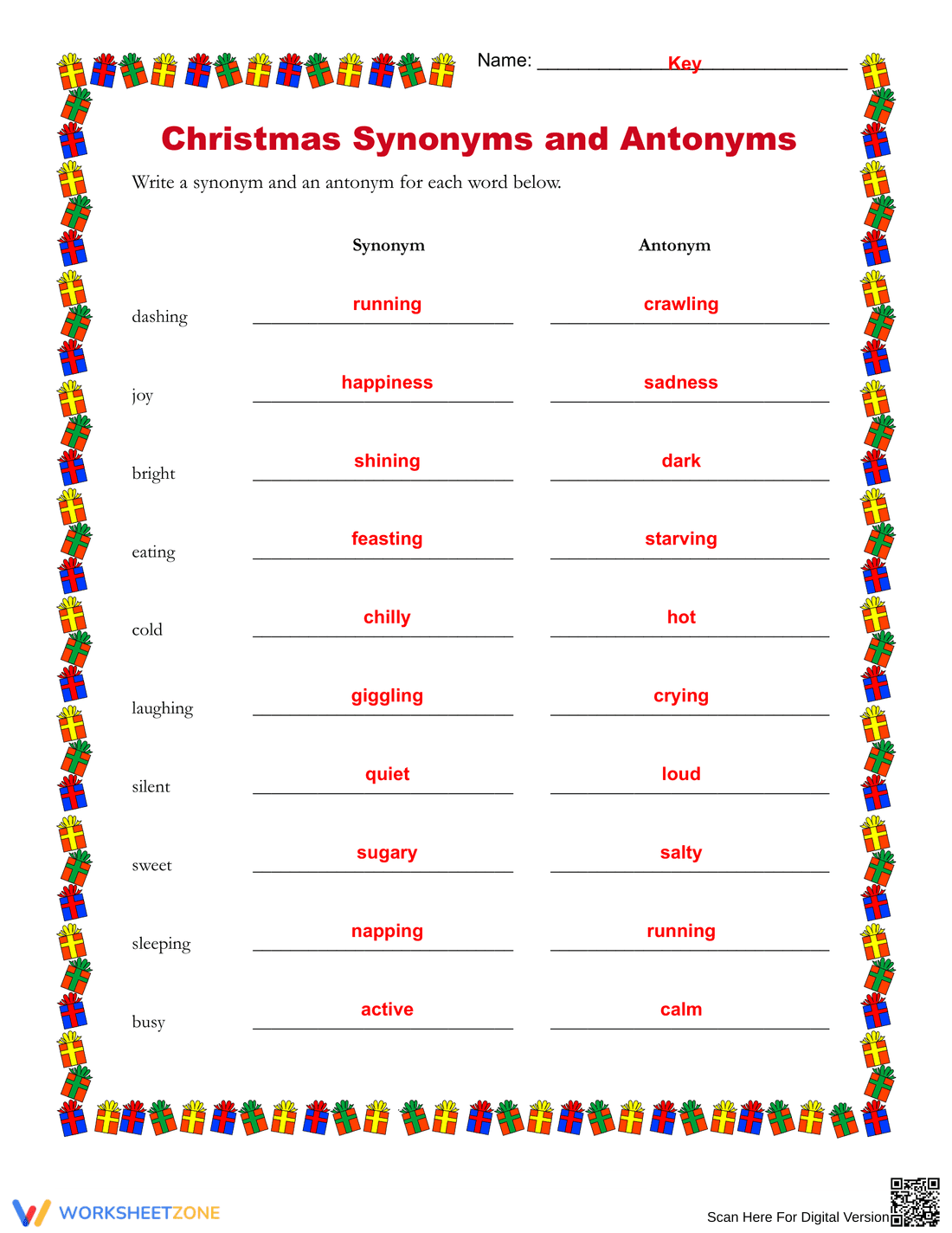 Printable Synonyms and Antonyms Worksheet | Grade 4 - Page 2