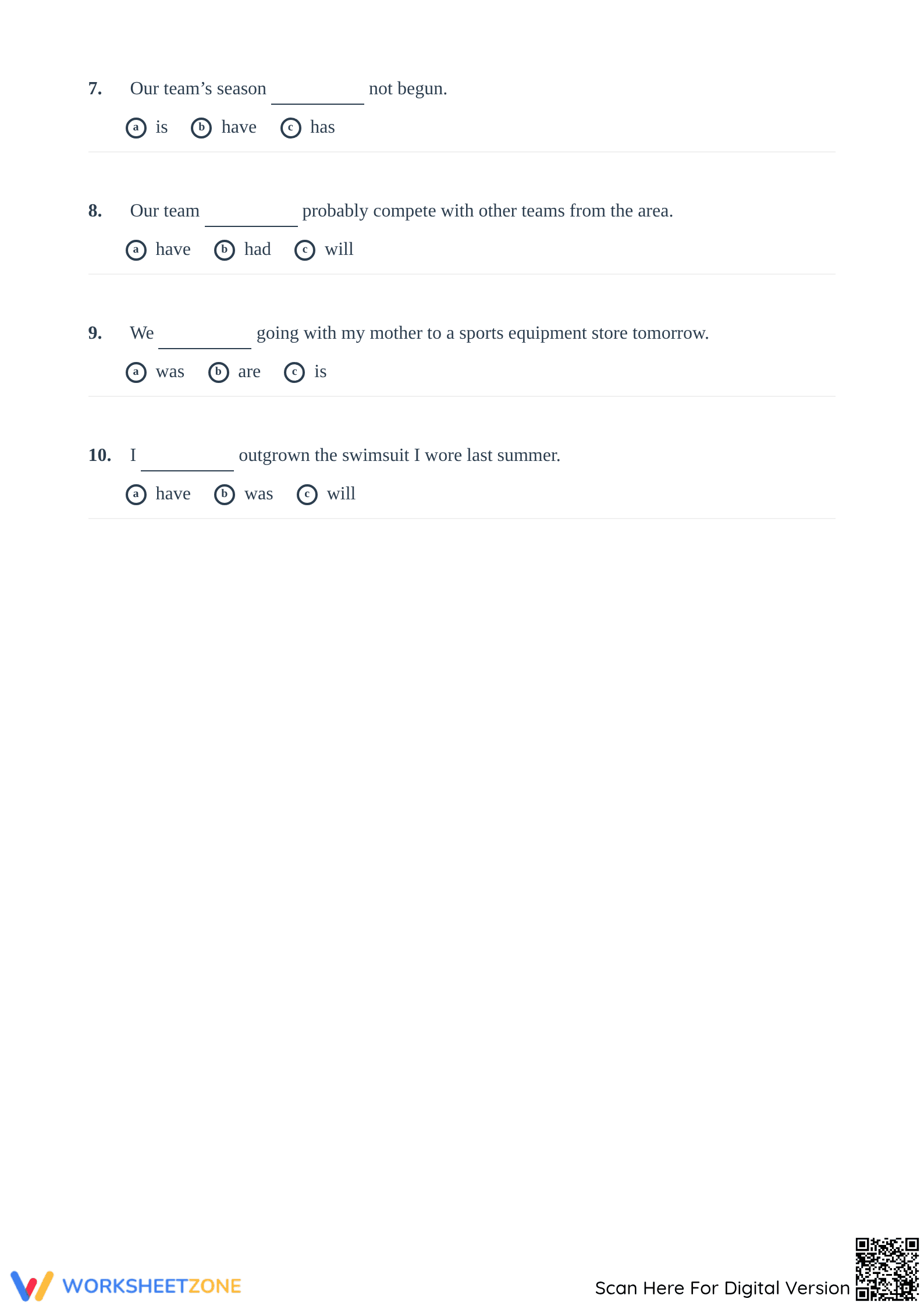 Main and Helping Verbs Complete Worksheet | Grade 4 ELA - Page 5
