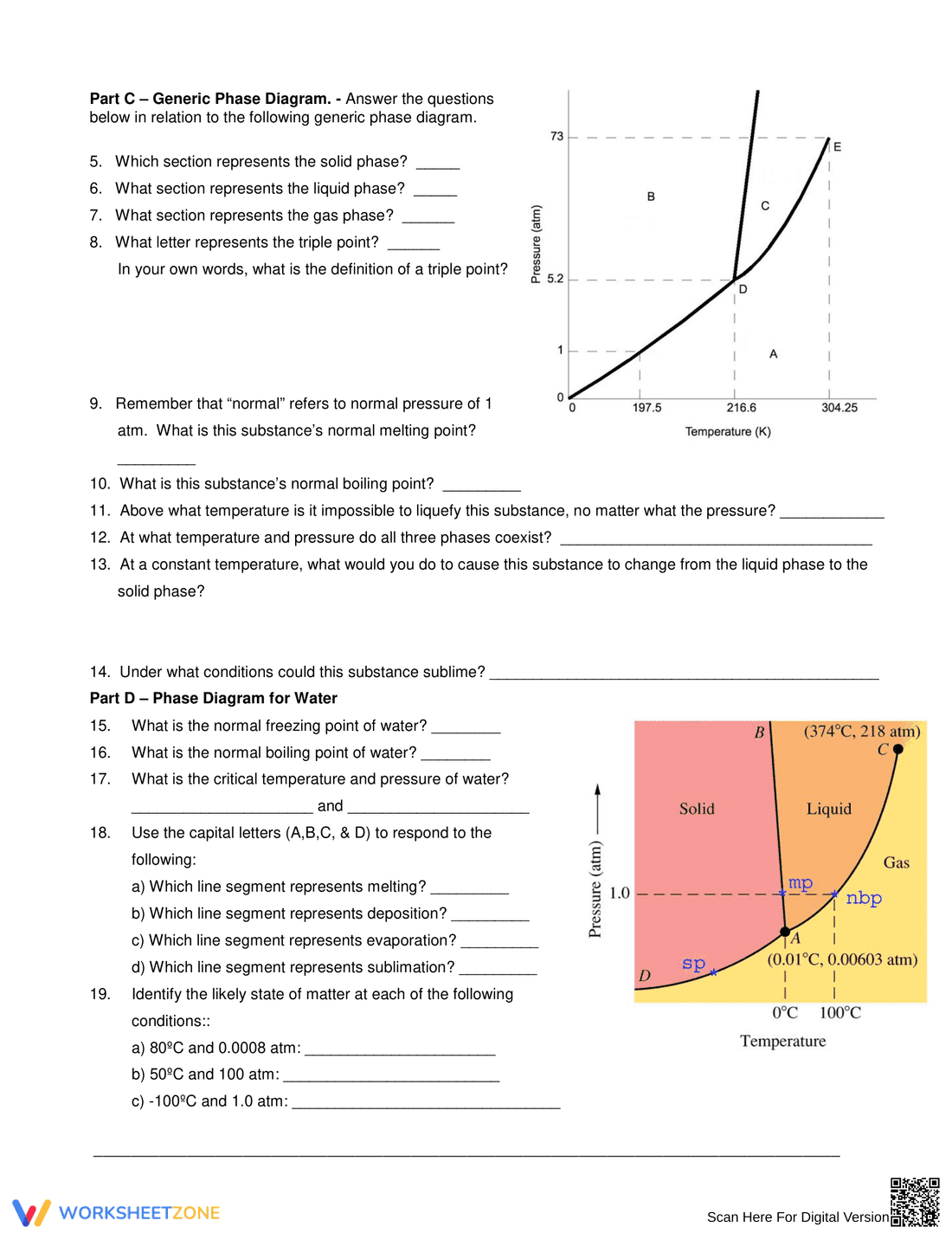 Honors Chemistry Worksheet - Page 2