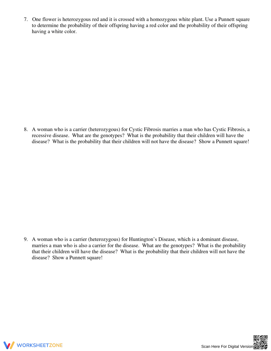 Monohybrid Punnett Square Practice - Page 6