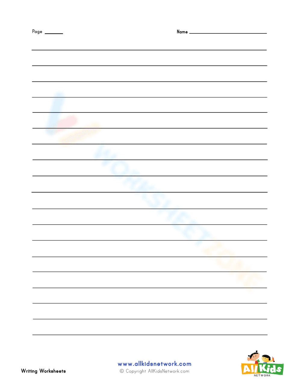 Valentine's Day Story Writing Worksheet - Page 2