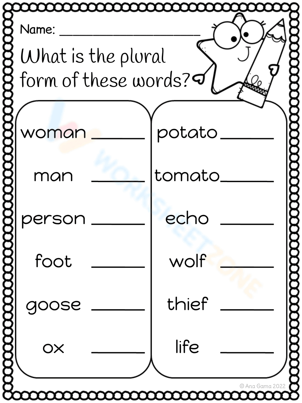 IRREGULAR PLURAL - Page 3