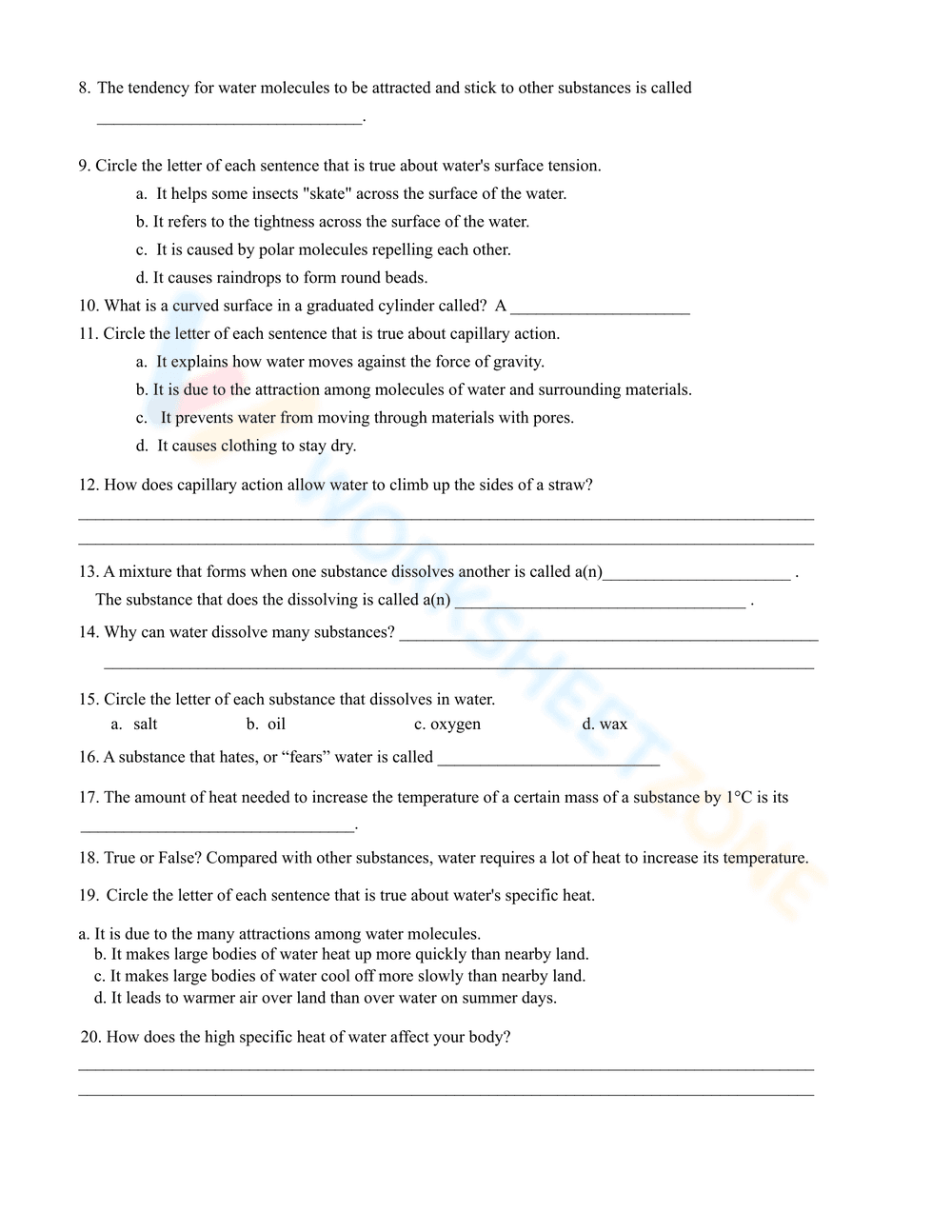 The Properties of Water - Page 3