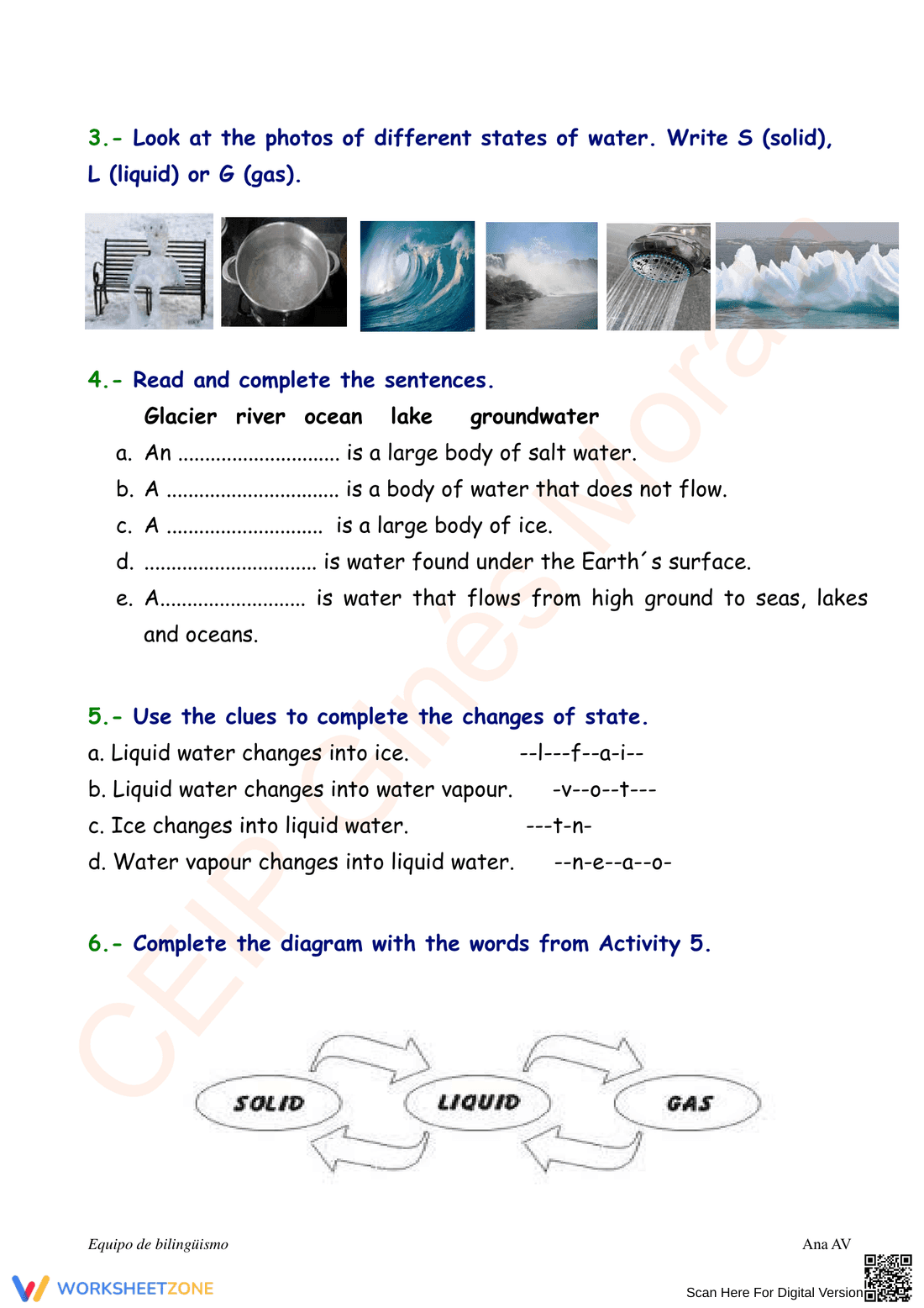 Properties of Water & Water Cycle | Essential Grade 6-8 - Page 6
