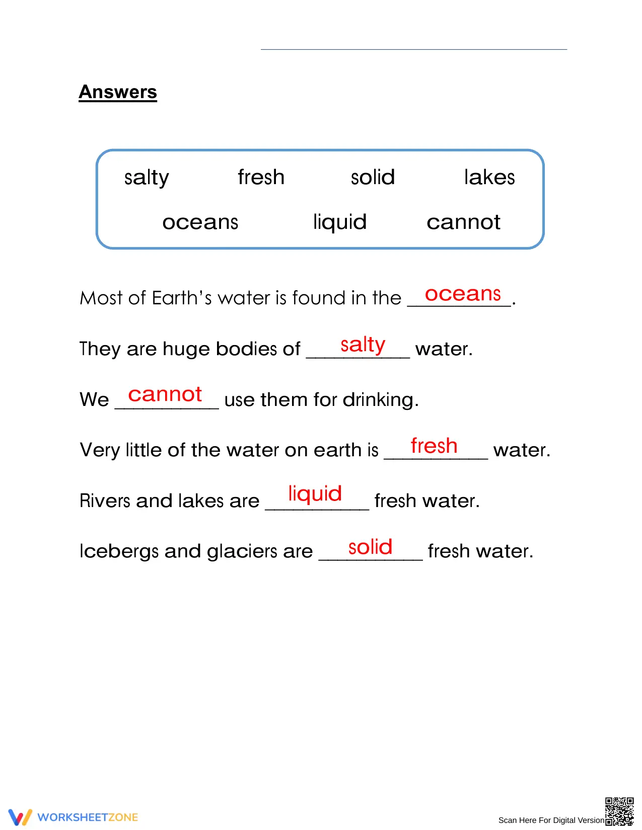 Grade 2 Earth's Water Worksheet | Essential Science - Page 2