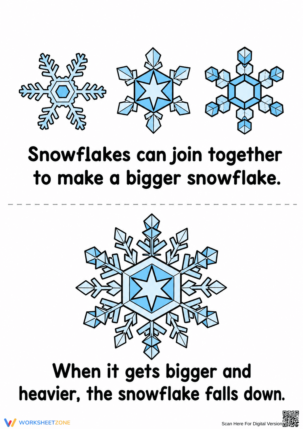 Snowflake Life Cycle Worksheet | Grade 3-5 Printable - Page 5
