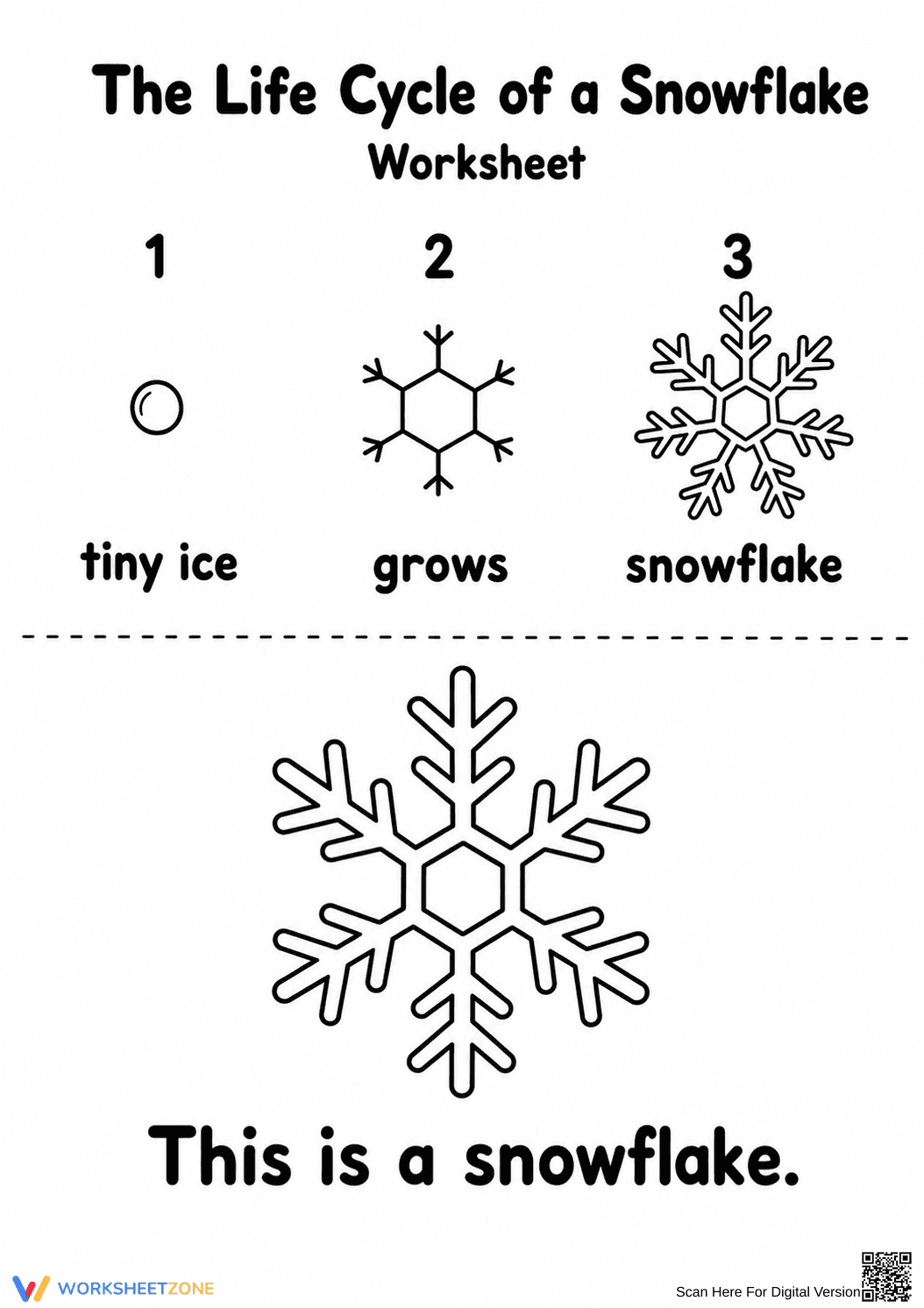 Snowflake Life Cycle Worksheet | Grade 3-5 Printable - Page 9