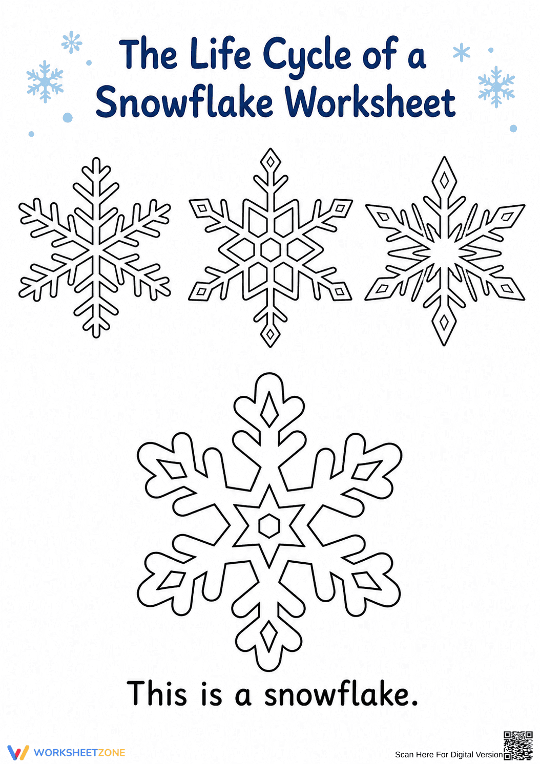 Snowflake Life Cycle Worksheet | Grade 3-5 Printable - Page 13