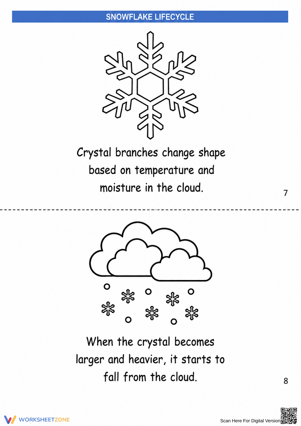 Grade 7-9 Snowflake Life Cycle — Printable No-Prep Guide - Page 3