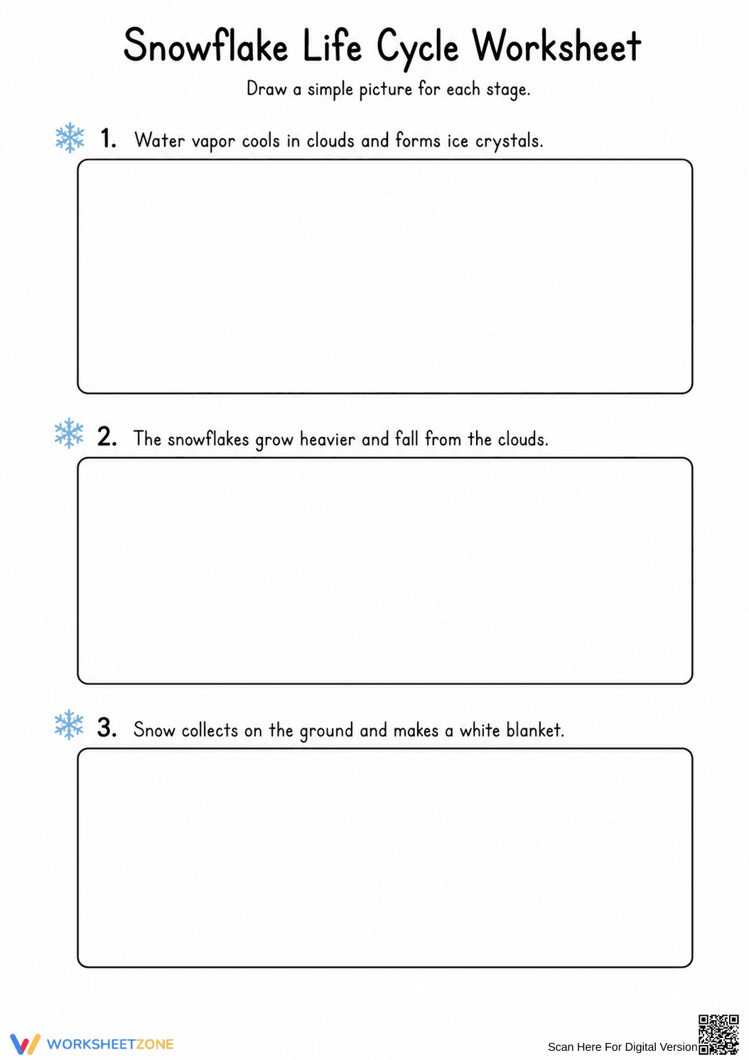 Snowflake Life Cycle Worksheet (3 Levels) | Grade 7-9 Ready - Page 11