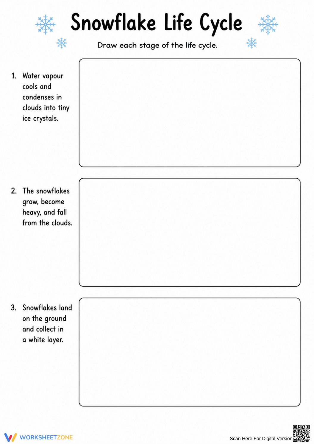 Snowflake Life Cycle Worksheet (3 Levels) | Grade 7-9 Ready - Page 12