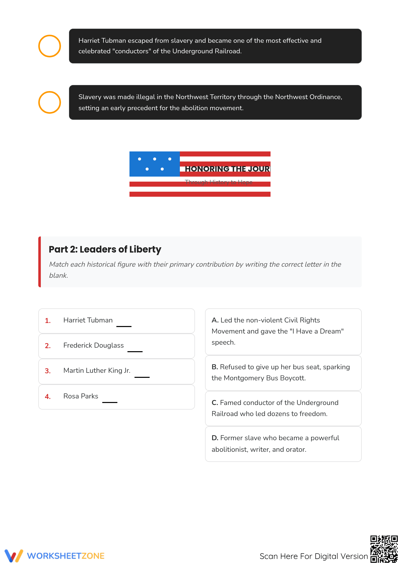 Printable Black History Timeline | Grade 6-8 Essential Guide - Page 2