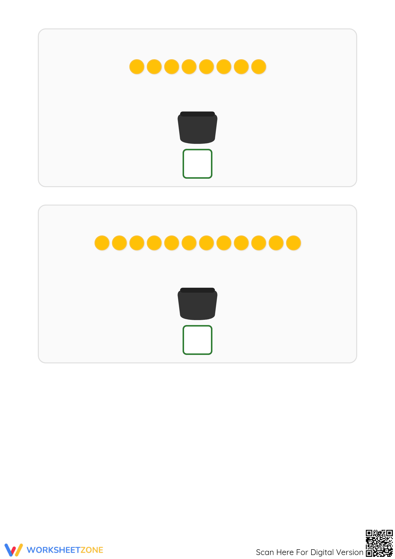 Printable St. Patrick's Day Counting Gold Coins — Grade K-1 - Page 2