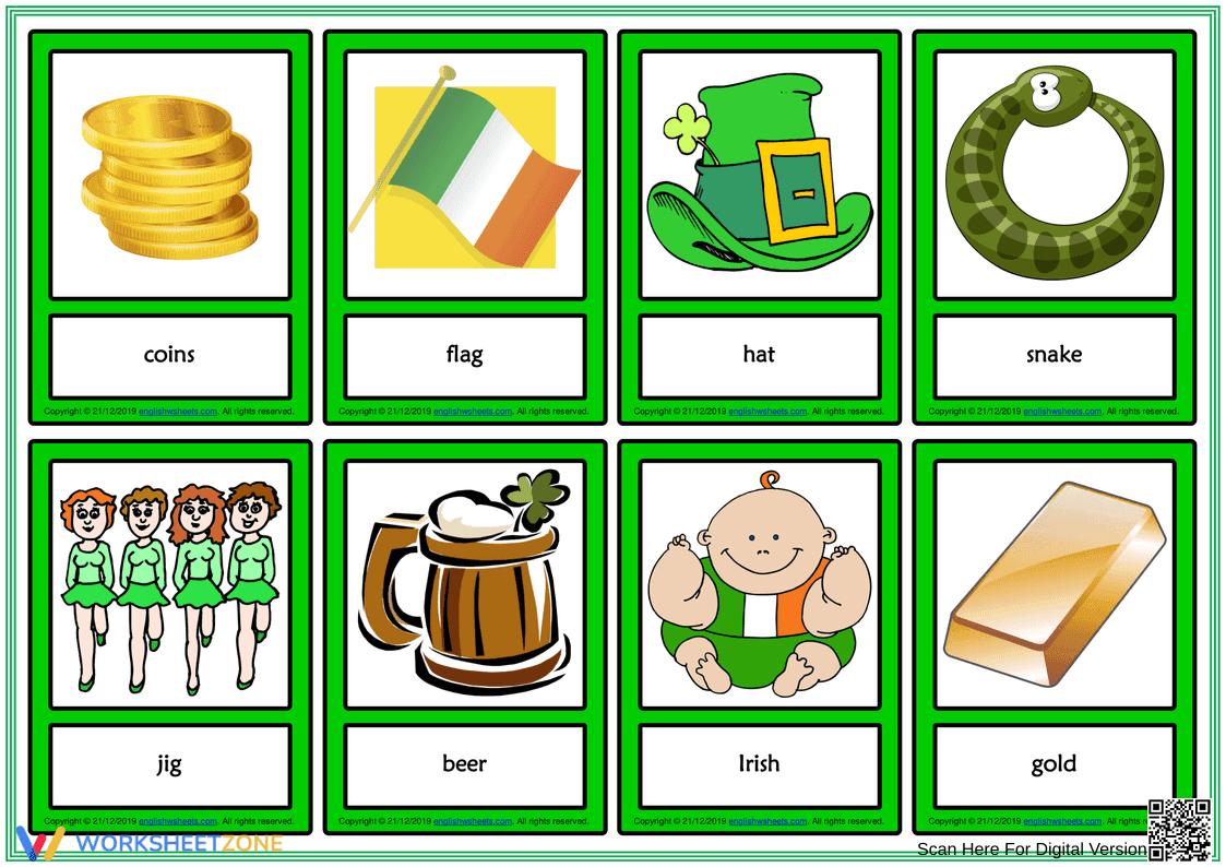 St. Patrick's Day Vocabulary Cards | Essential ELA - Page 2