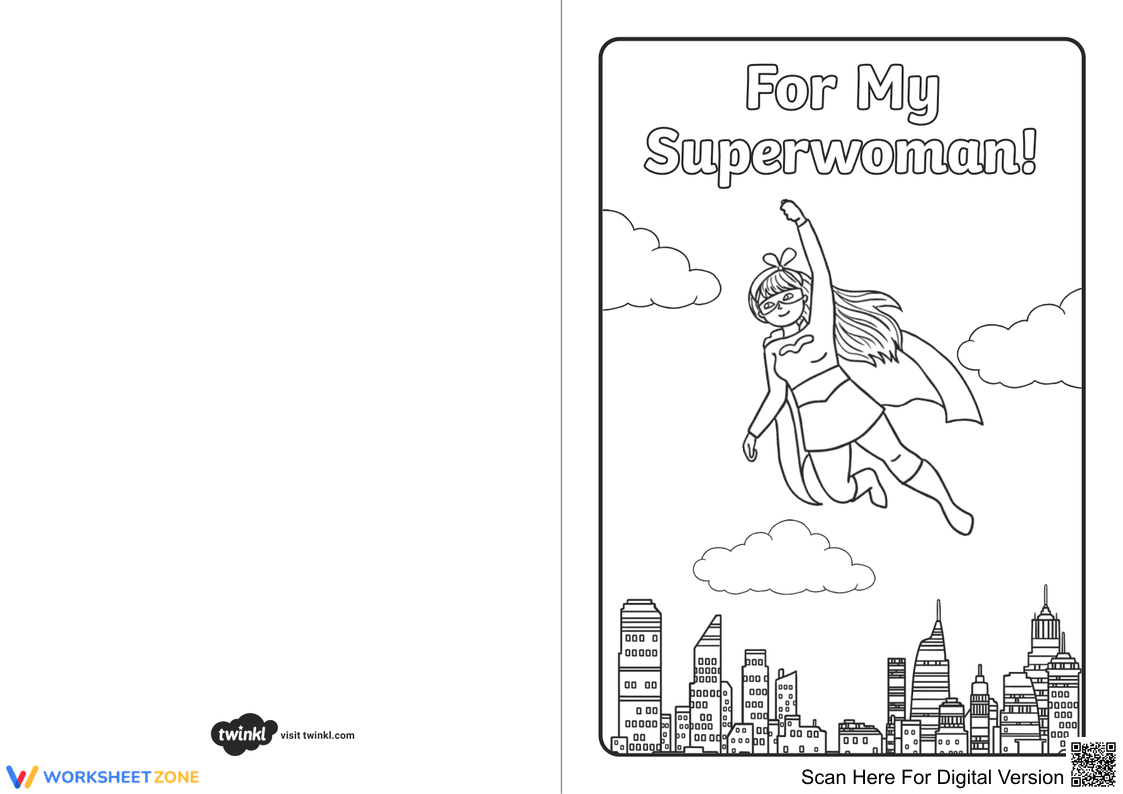 Amazing Woman Coloring Page | Printable Grade 2–3 - Page 7