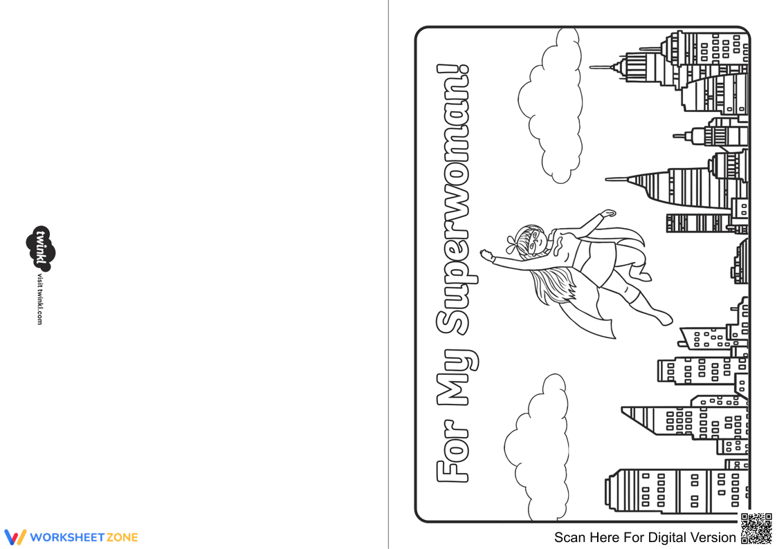 Amazing Woman Coloring Page | Printable Grade 2–3 - Page 8