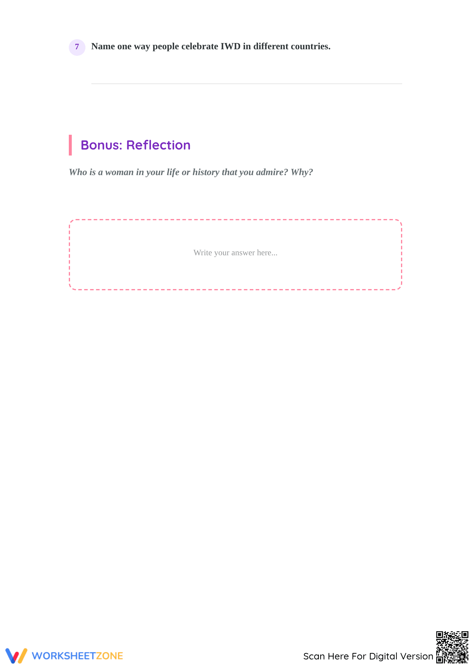 International Women's Day Worksheet | Printable Grade 5 - Page 4