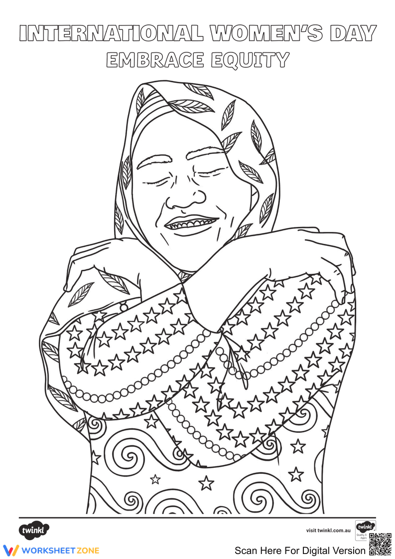 Embrace Equity with Women's Day Coloring Pack - Page 4