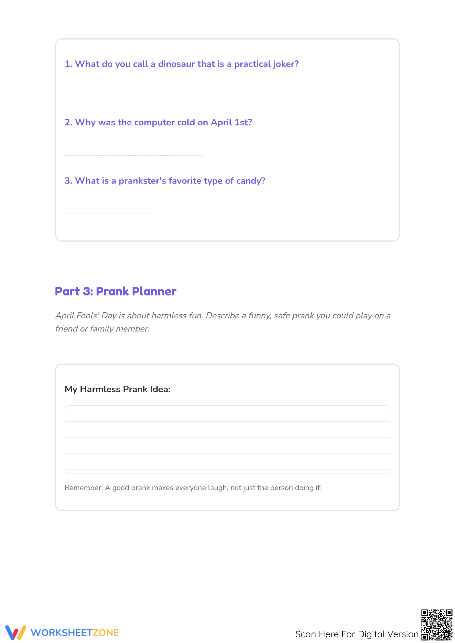 April Fools' Day Word Search | Essential Grade 3-5 ELA - Page 3