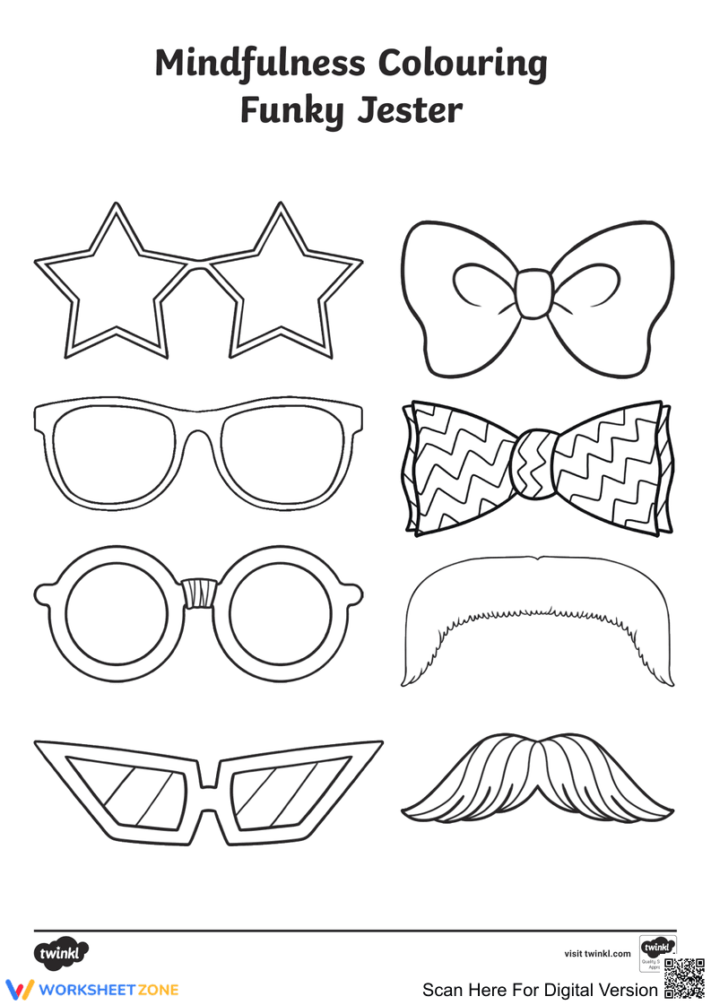 Funky Jester Mindfulness Worksheet | Grade 3-12 Ready - Page 4