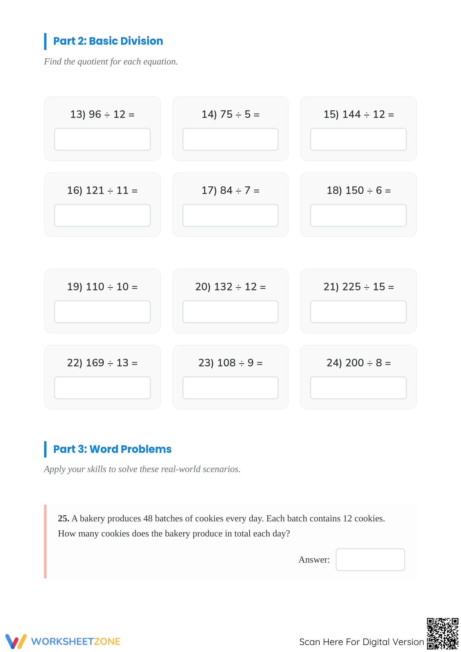 Essential Multiplication and Division Worksheet | Grade 5 - Page 2
