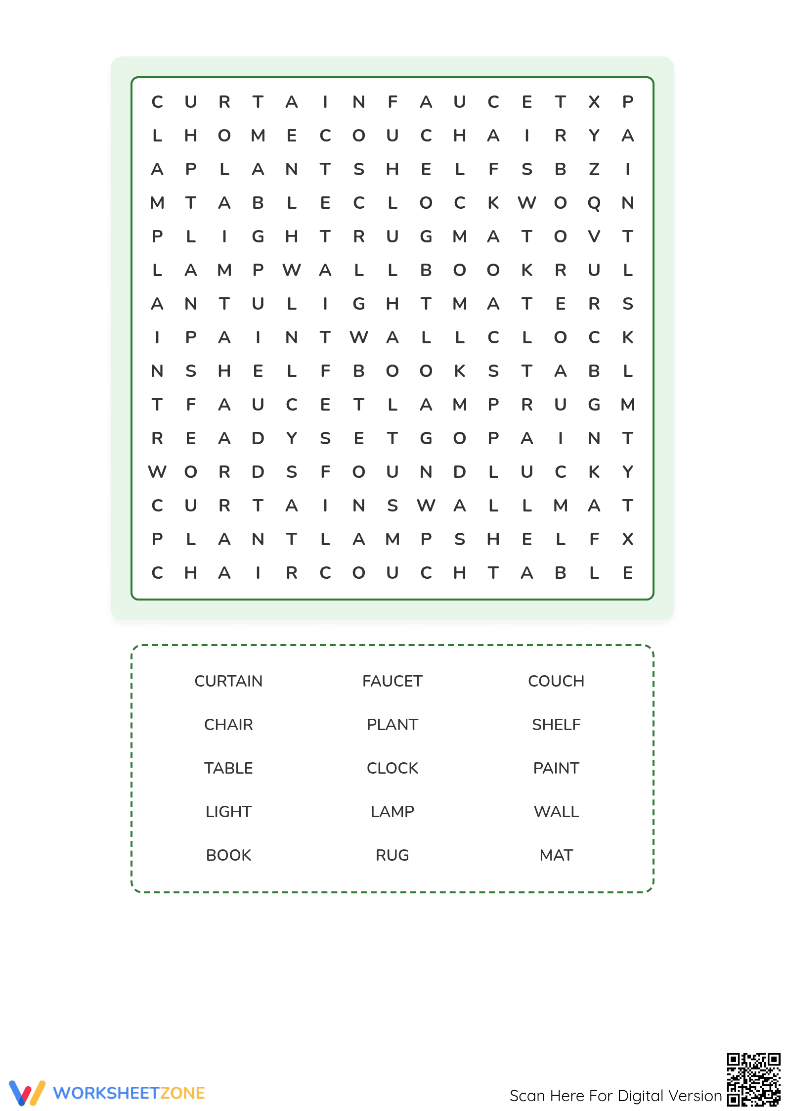 Home Decor Worksheet | Grade 3 Essential Vocabulary - Page 2