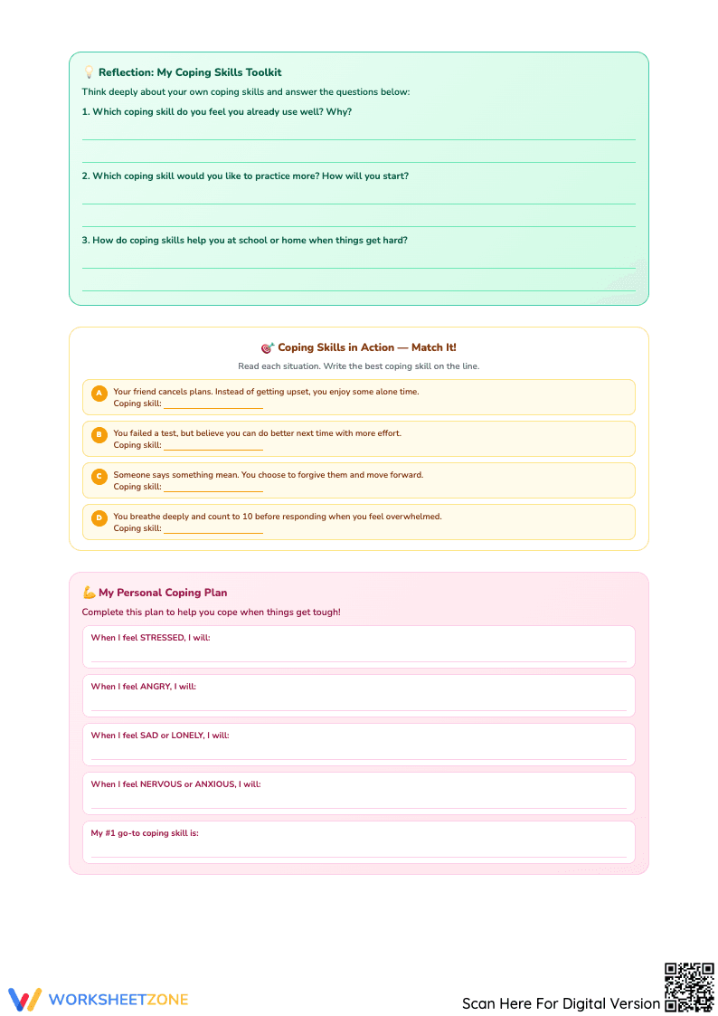 Word Search: Coping Skills Galore - Page 3