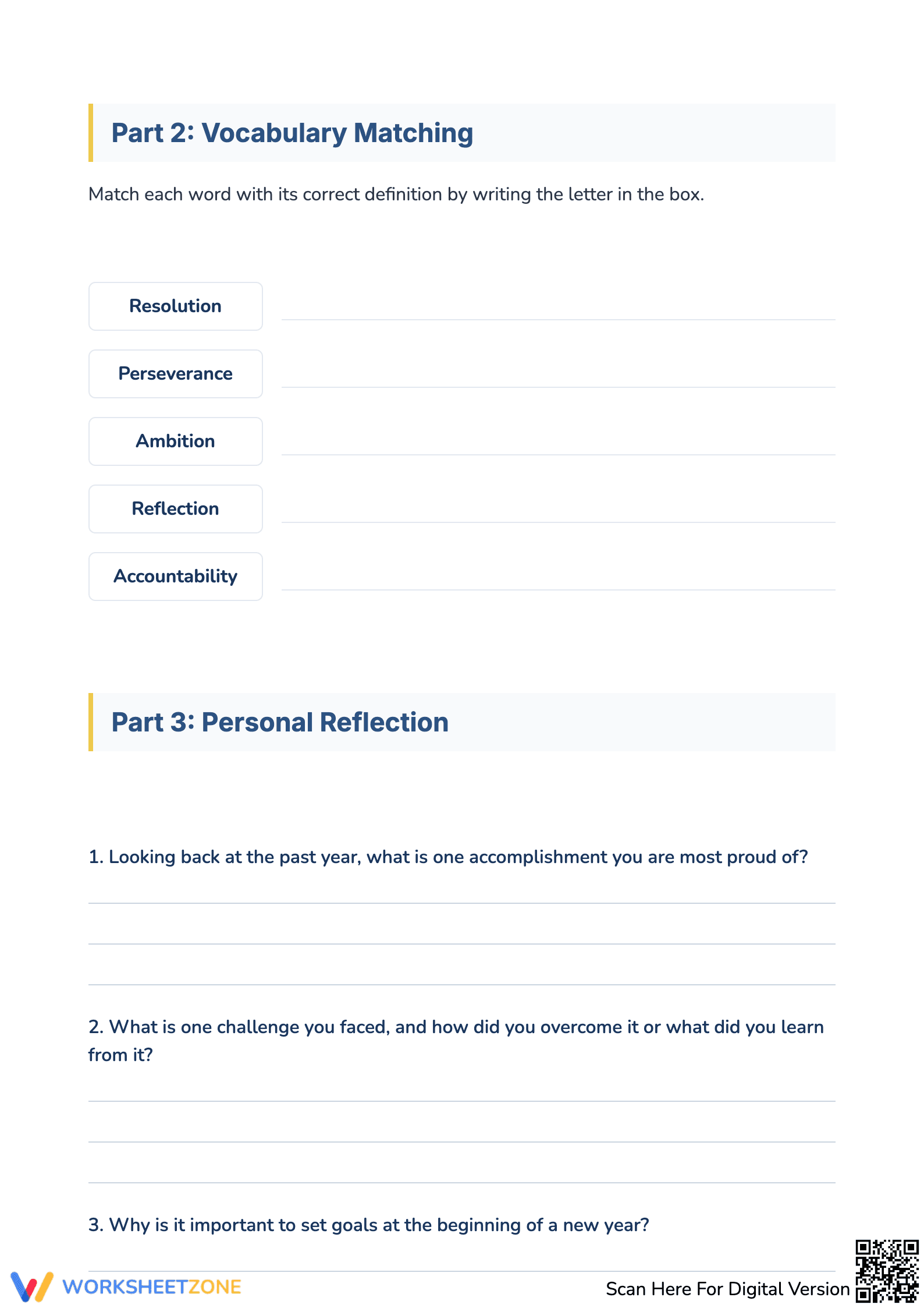 New Year's Resolution Word Search Puzzle - Page 3