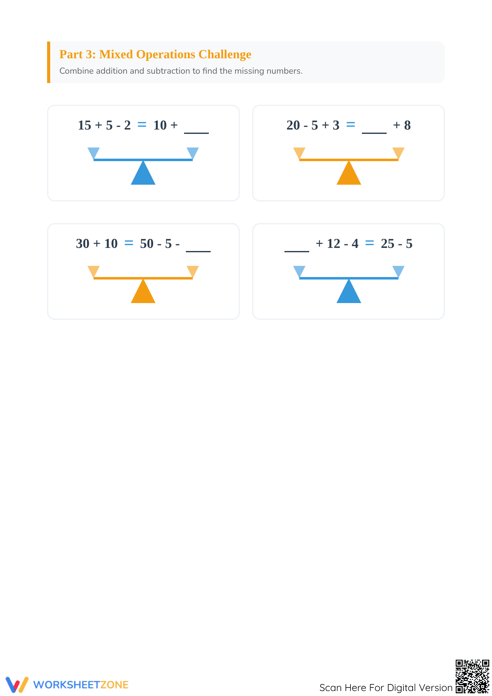 Printable Make it the Same Worksheet | Grade 1 Math - Page 3