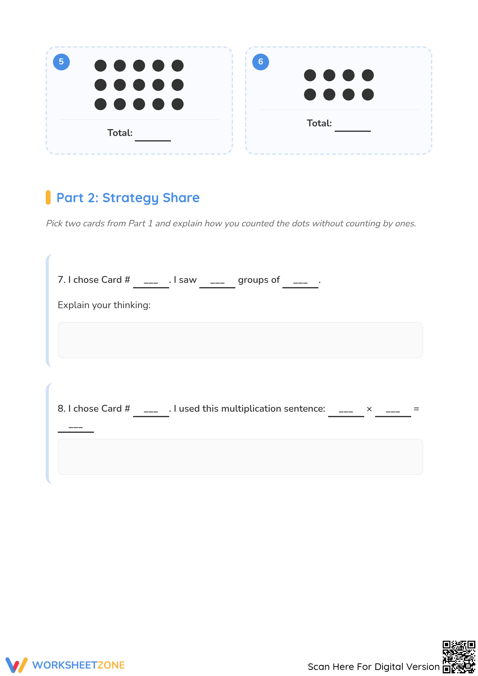 Essential Grade 4 Math: Multiplication Cards for Number Talks - Page 2