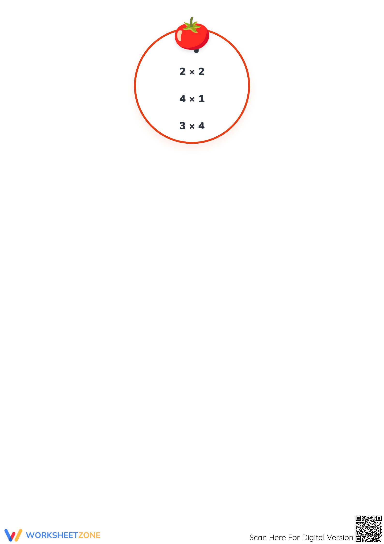 Grade 3 Simple Multiplication — Printable No-Prep Worksheet - Page 2