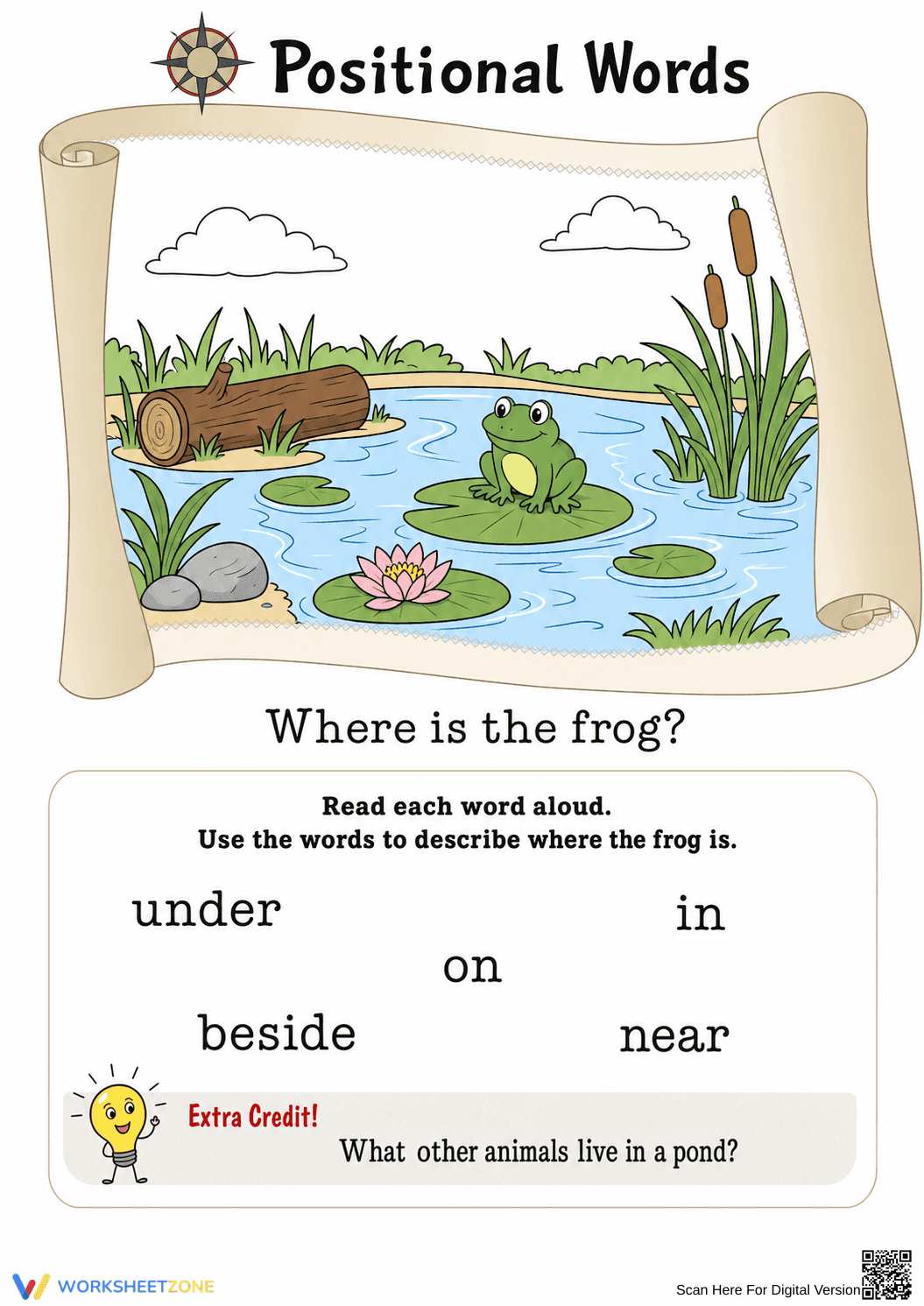 Essential Prepositions Worksheet | Preschool Grammar - Page 3
